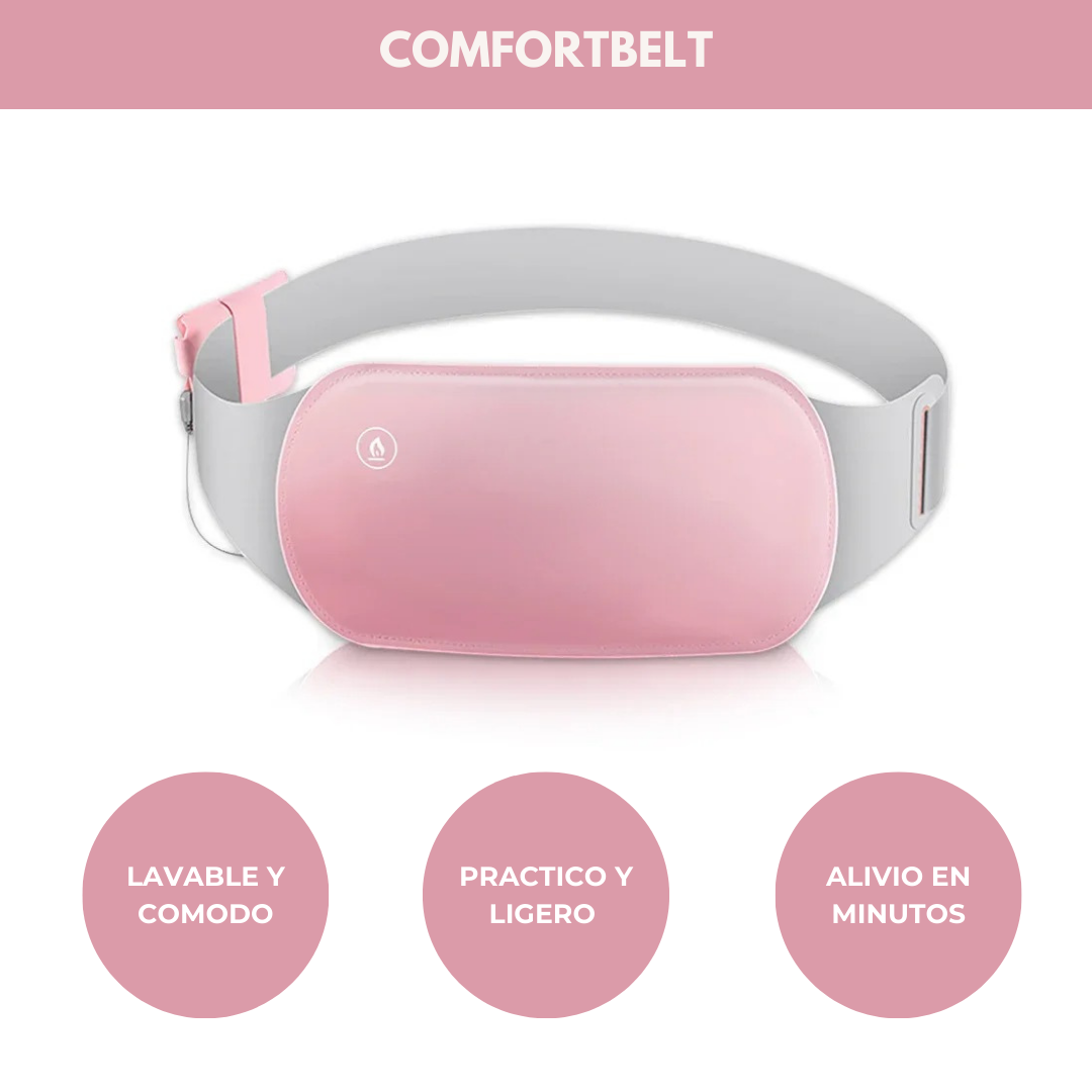 ComfortBelt™ | 😍 Banda térmica para cólicos 💟 | ¡No más días difíciles!