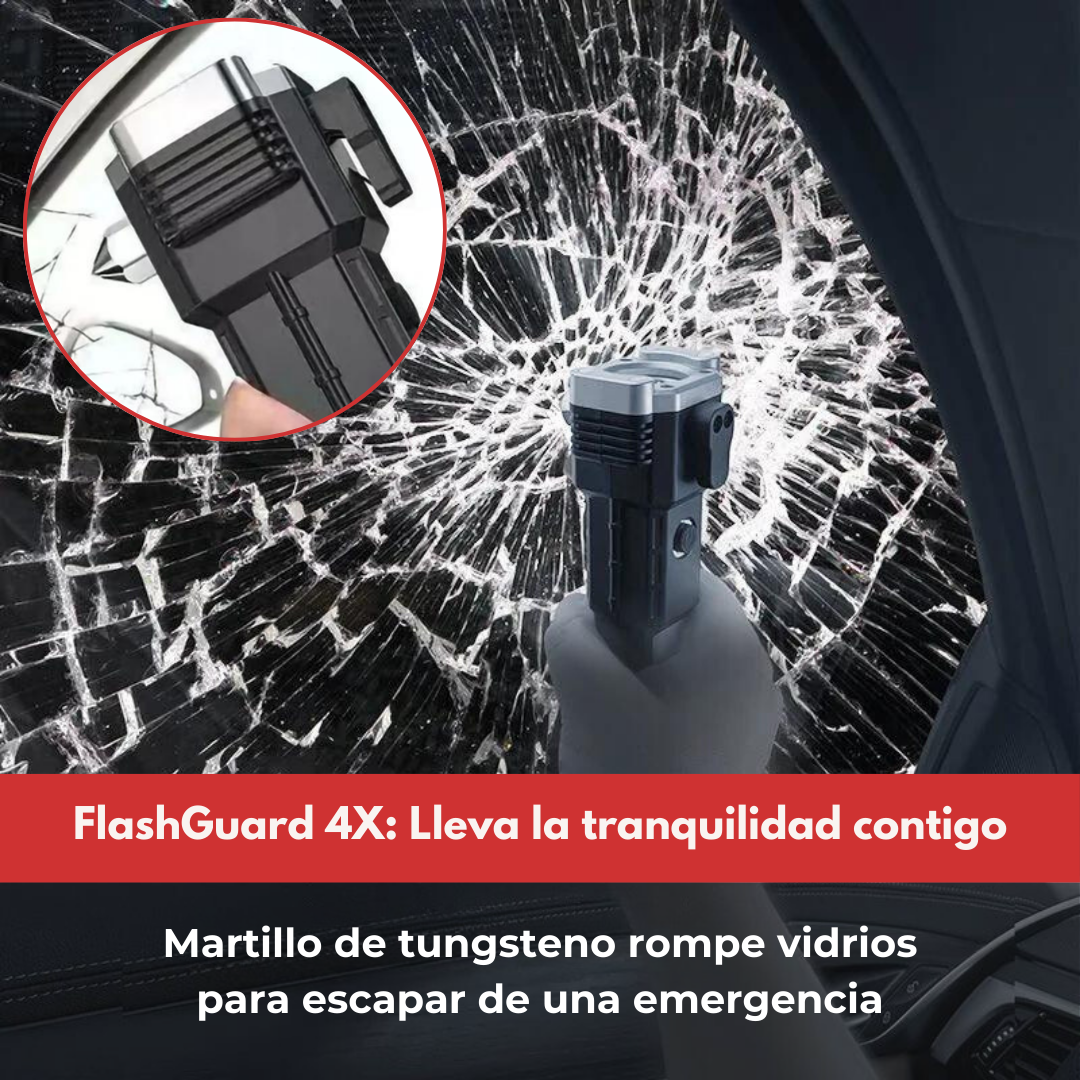 FlashGuard 4X™ | 🔦 Linterna táctica 4 en 1 🆘 | ¡Prepárate para lo inesperado!