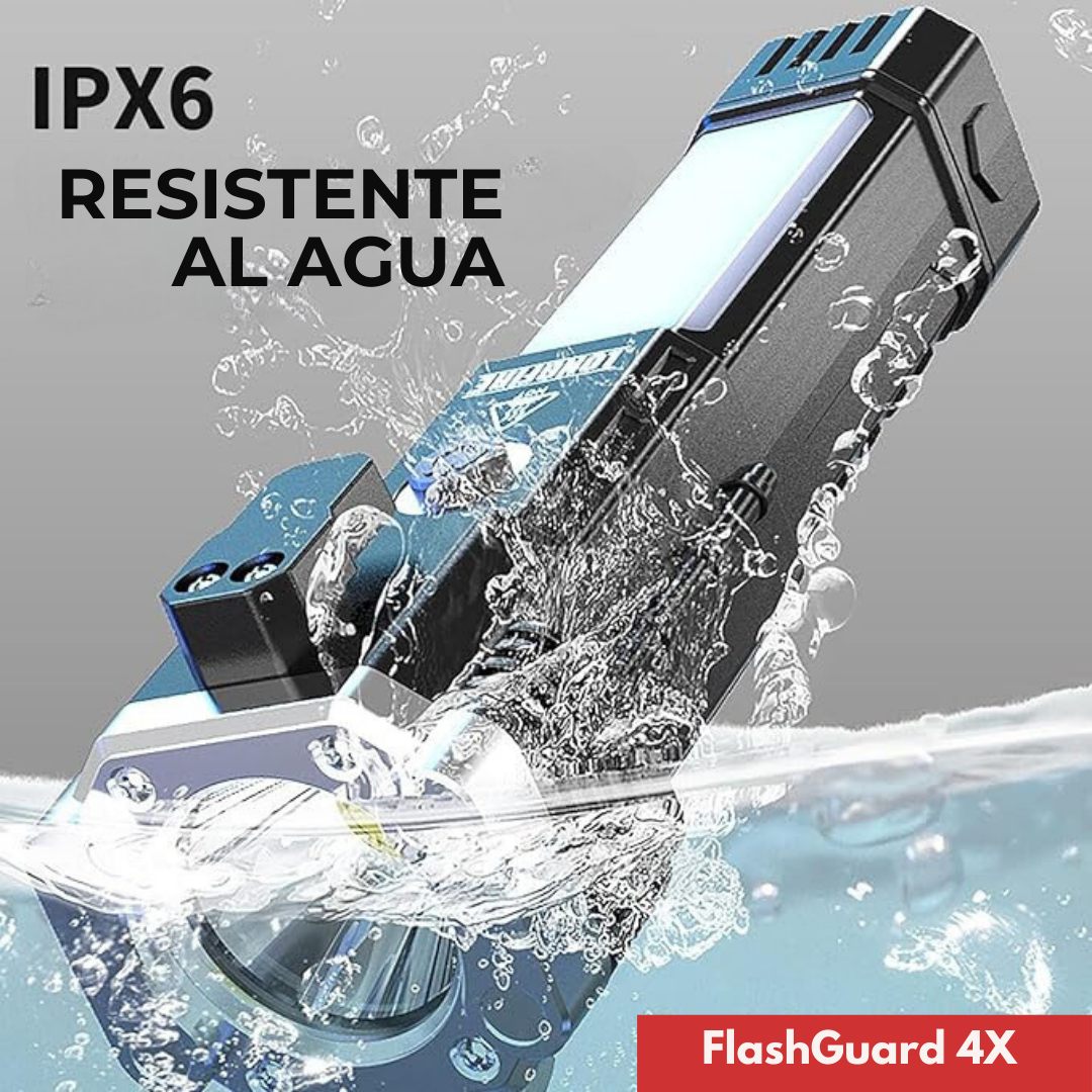 FlashGuard 4X™ | 🔦 Linterna táctica 4 en 1 🆘 | ¡Prepárate para lo inesperado!