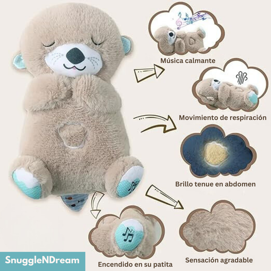 SnuggleNDream™ | 🧸 Peluche nutria que respira 💖 | ¡Un abrazo que respira amor y calma!