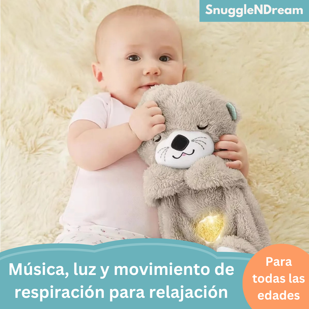 SnuggleNDream™ | 🧸 Peluche nutria que respira 💖 | ¡Un abrazo que respira amor y calma!