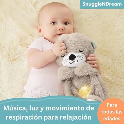 SnuggleNDream™ | 🧸 Peluche nutria que respira 💖 | ¡Un abrazo que respira amor y calma!