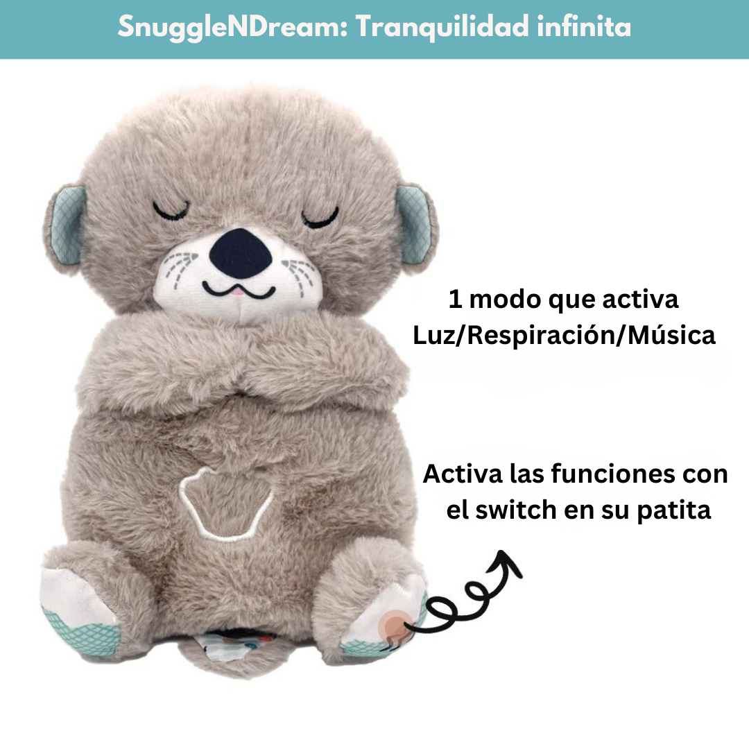 SnuggleNDream™ | 🧸 Peluche nutria que respira 💖 | ¡Un abrazo que respira amor y calma!